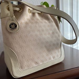 Dooney & Bourke Pebbled Leather Canvas Purse